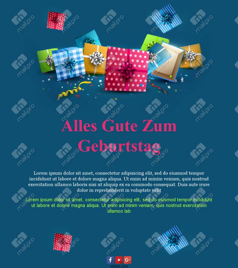 Email Geburtstagskampagne