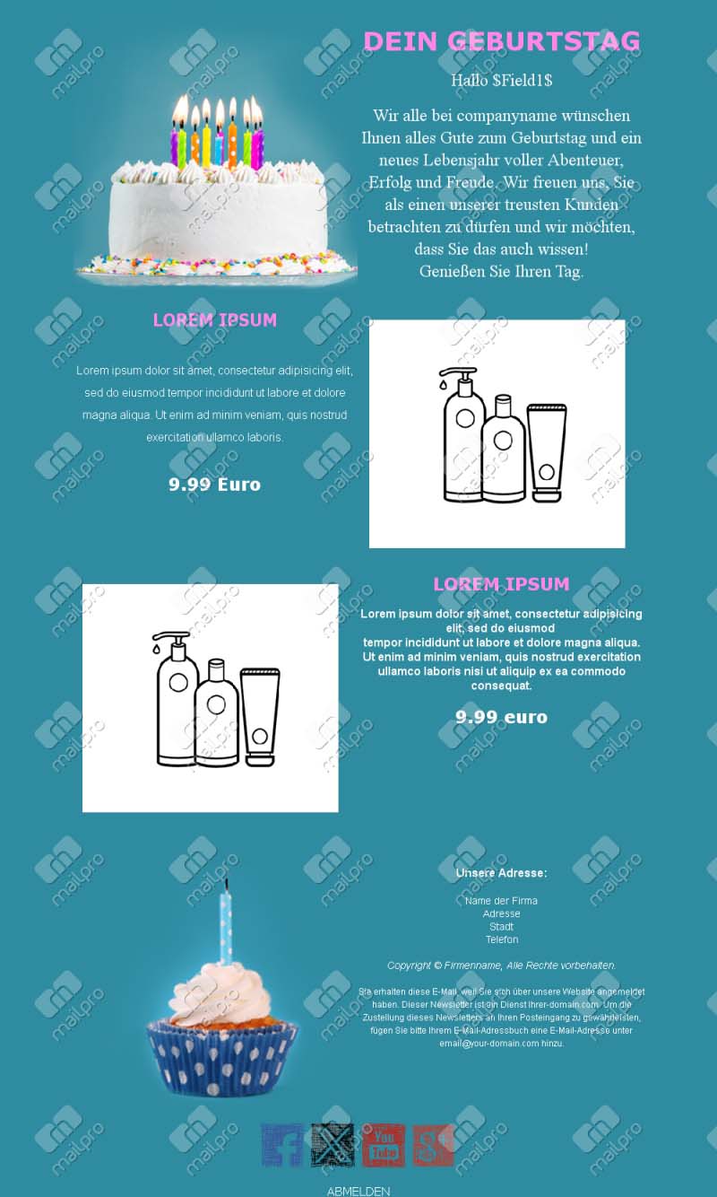 Email Geburtstagsmailing