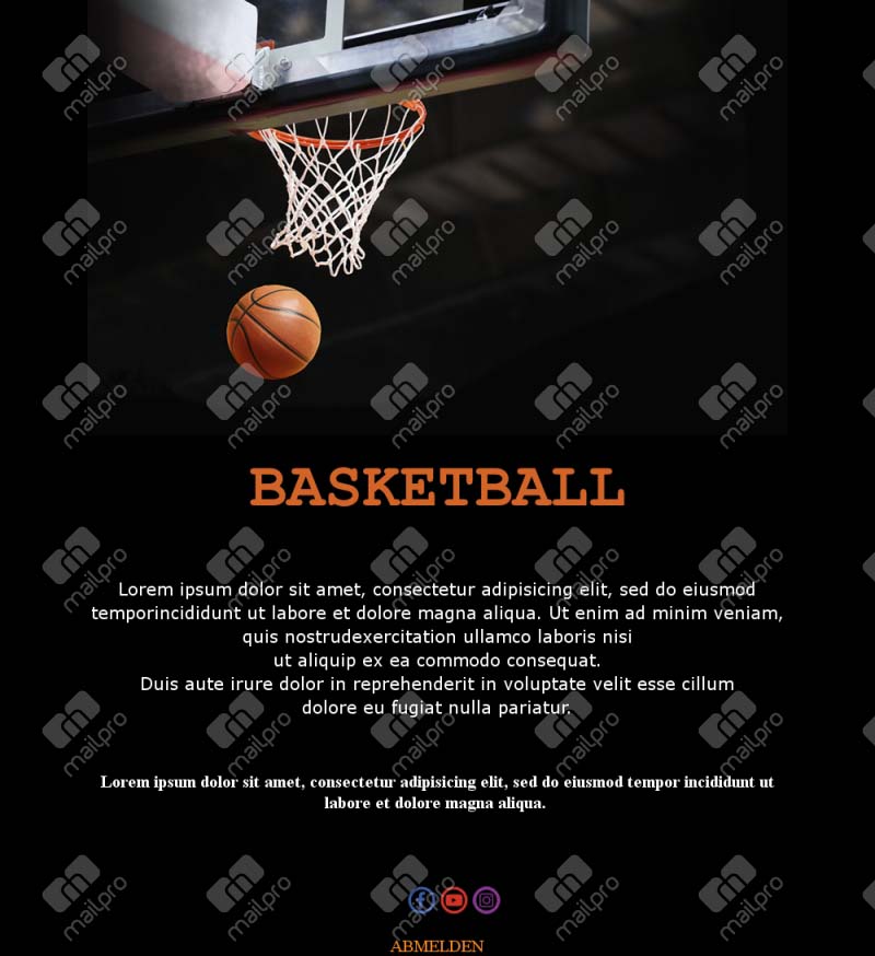 Basketball News Layout