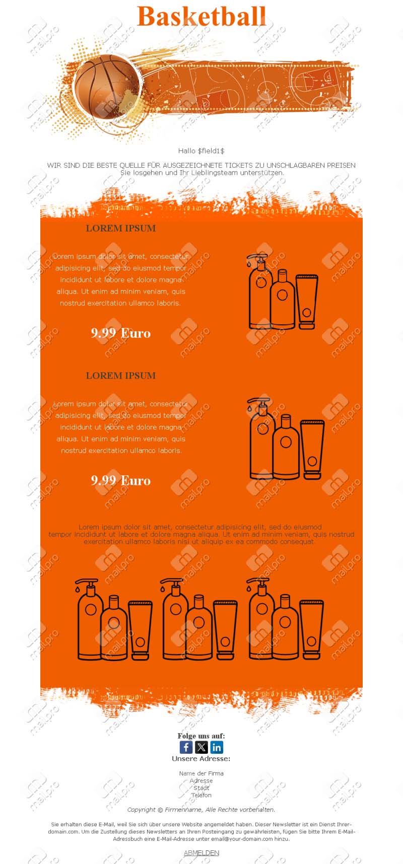 Basketball Club News Template