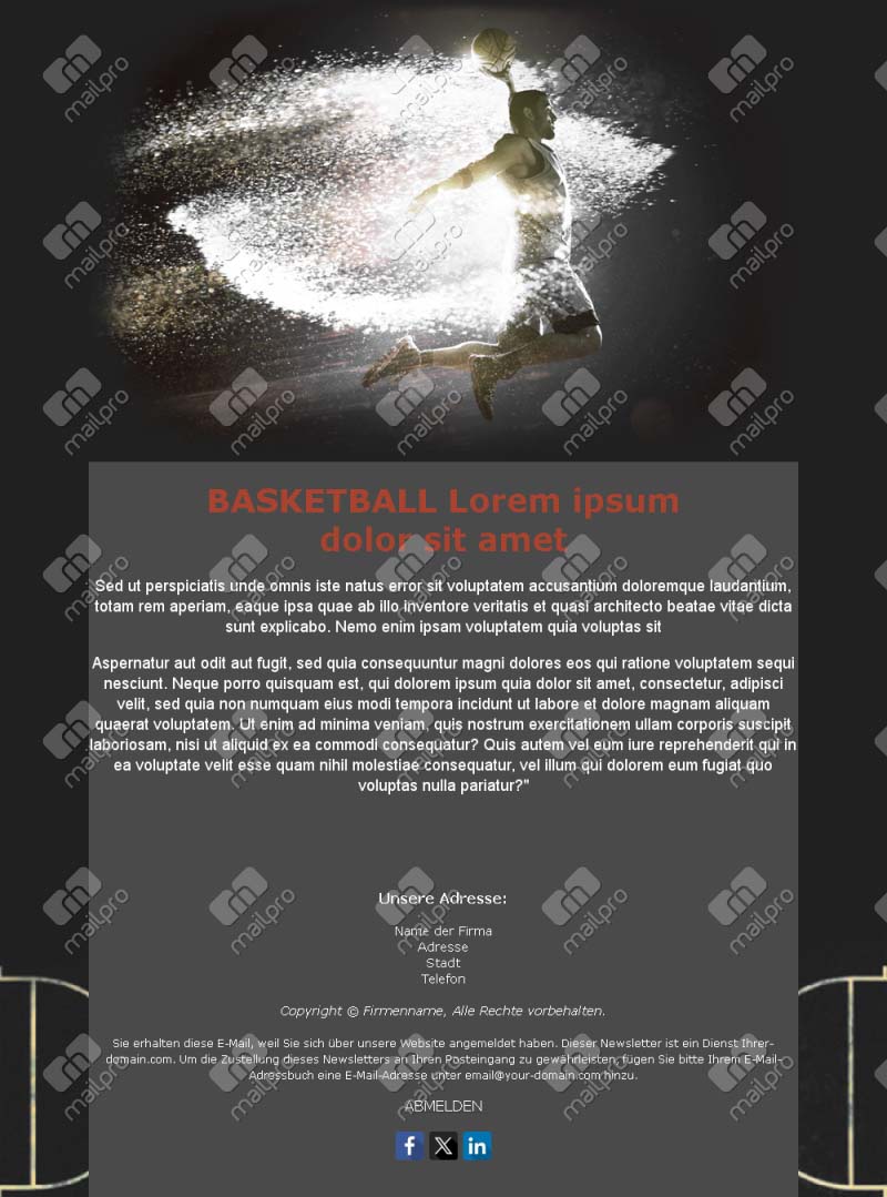 Basketball Club Layout