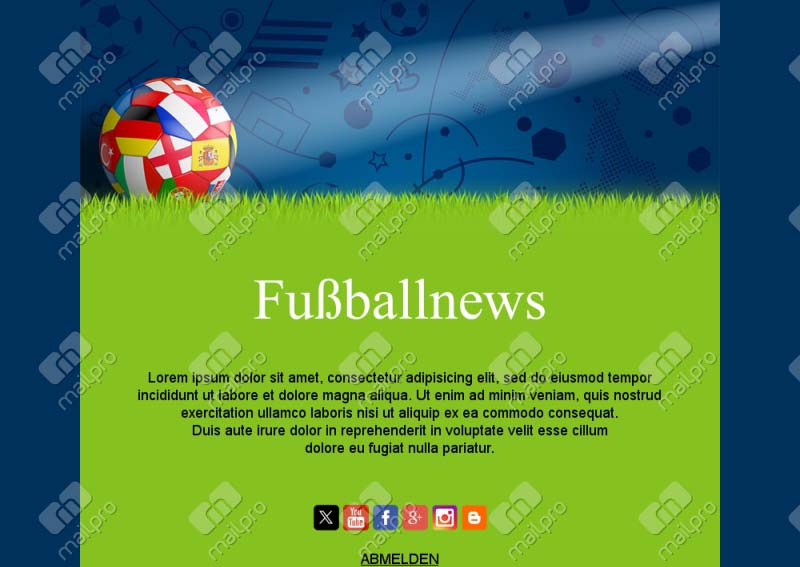 Email Fußball Team Deutschland