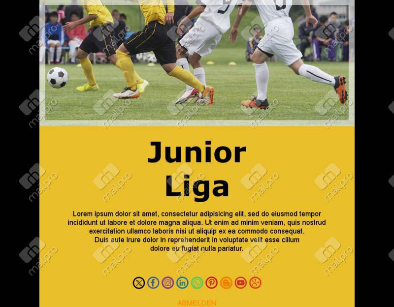 Email Fußball Nachrichten