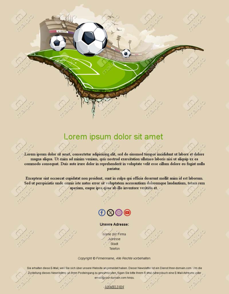 Email Fußball Update