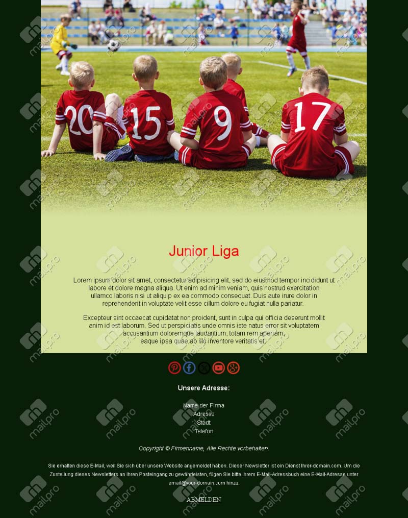 Email Fußball Spiele