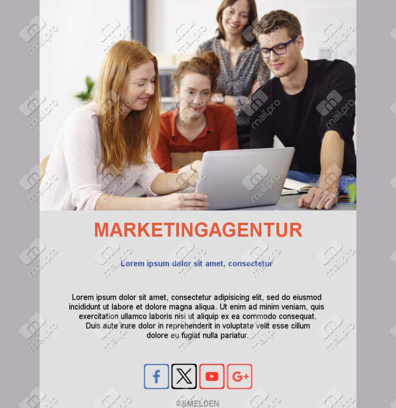 Agentur-Kampagnenvorlage	