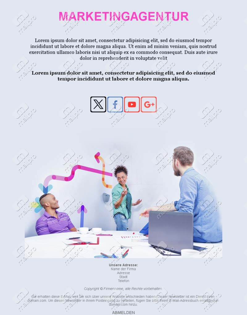 Marketing-Agentur Vorlage	