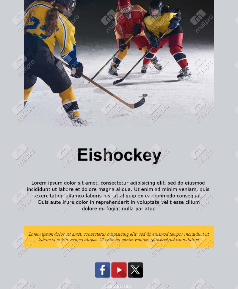 Email Hockey Deutschland Pro