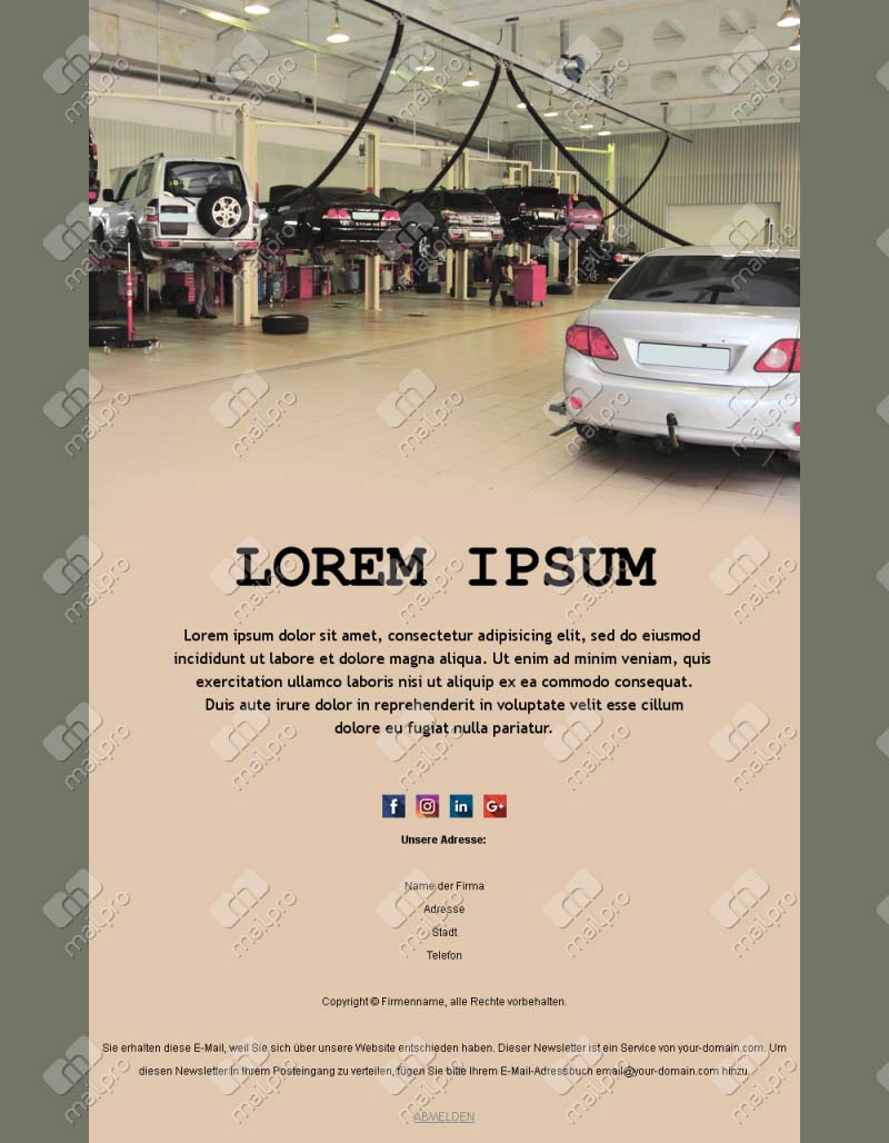 Automotive Service Template