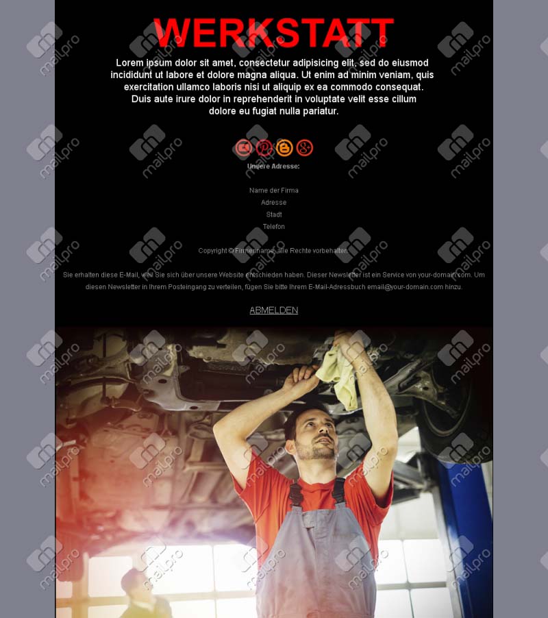 Garage Campaign Email