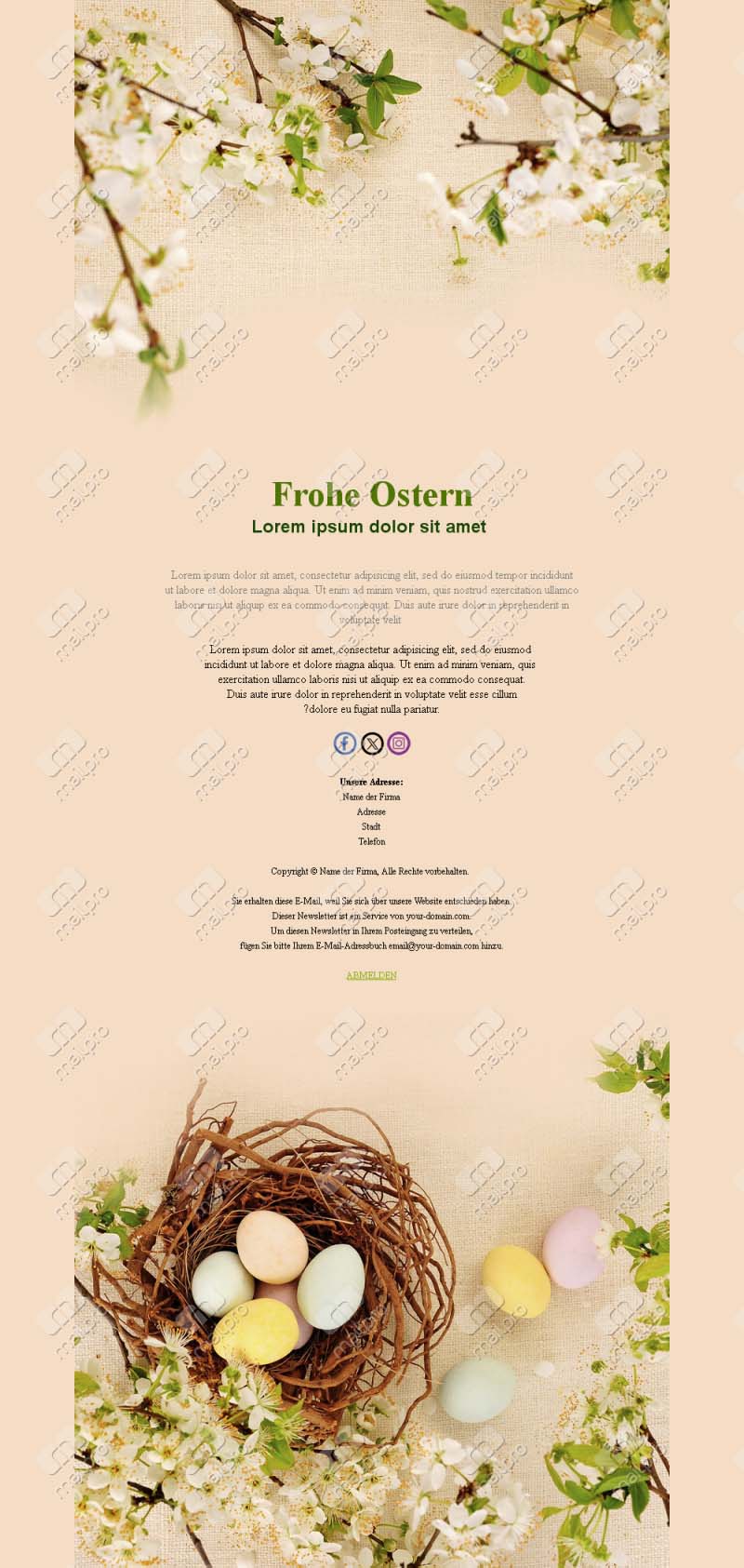 Frühlingsgrüße zu Ostern