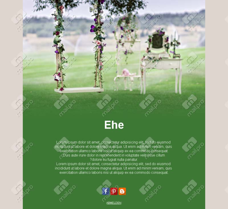 Hochzeitsfeier Emails