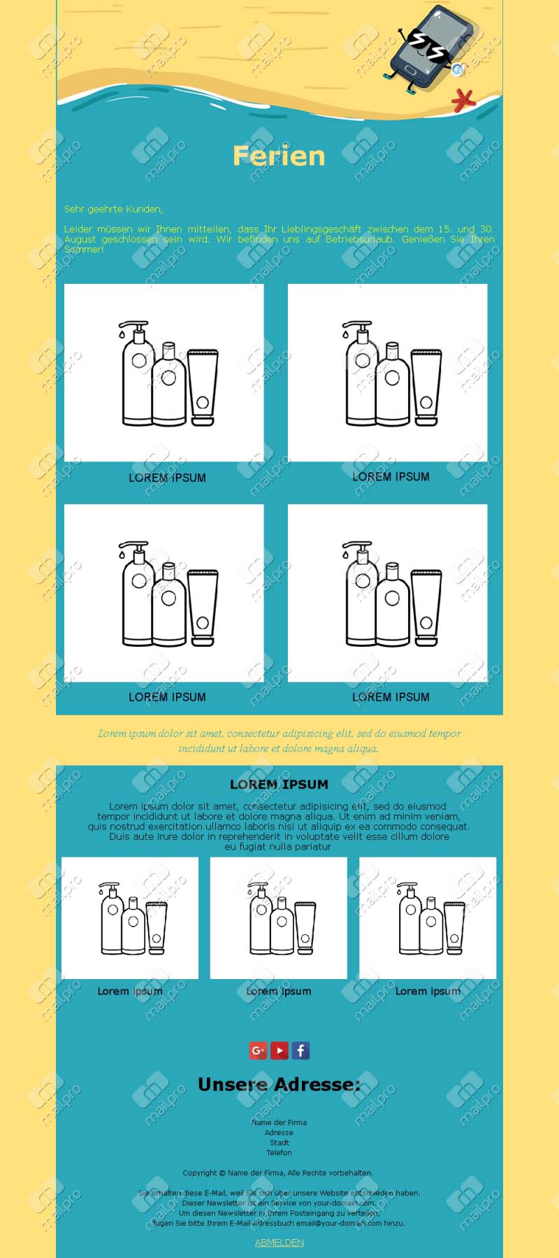 Festliche Email Ideen