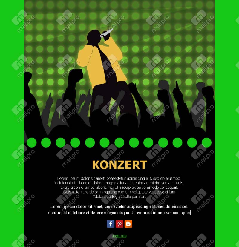 Melodische E-Mail-Designs