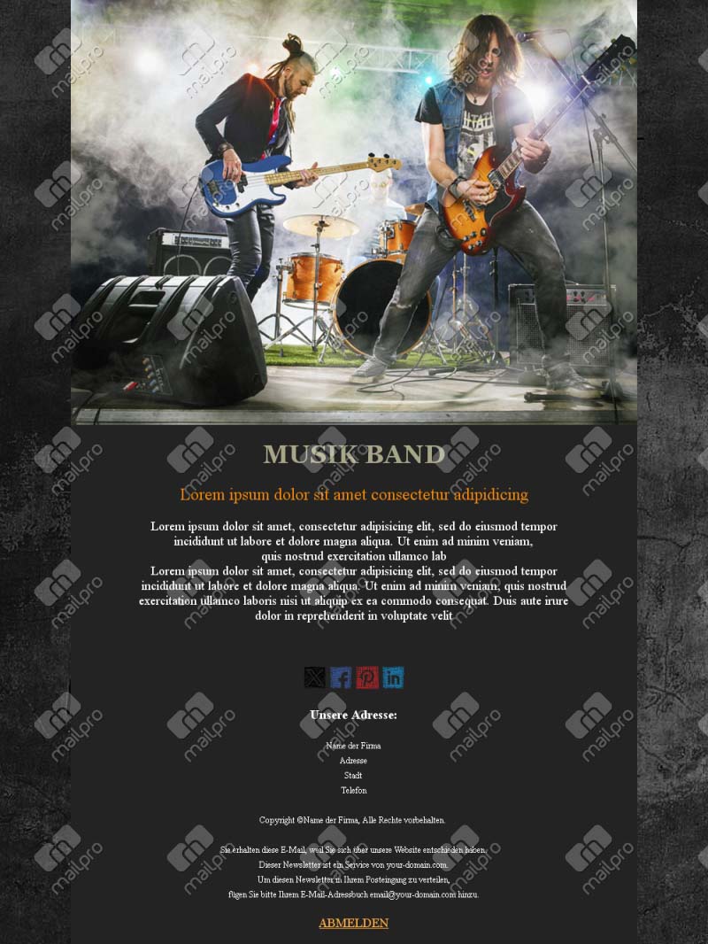 Musik Inspirierende E-Mails