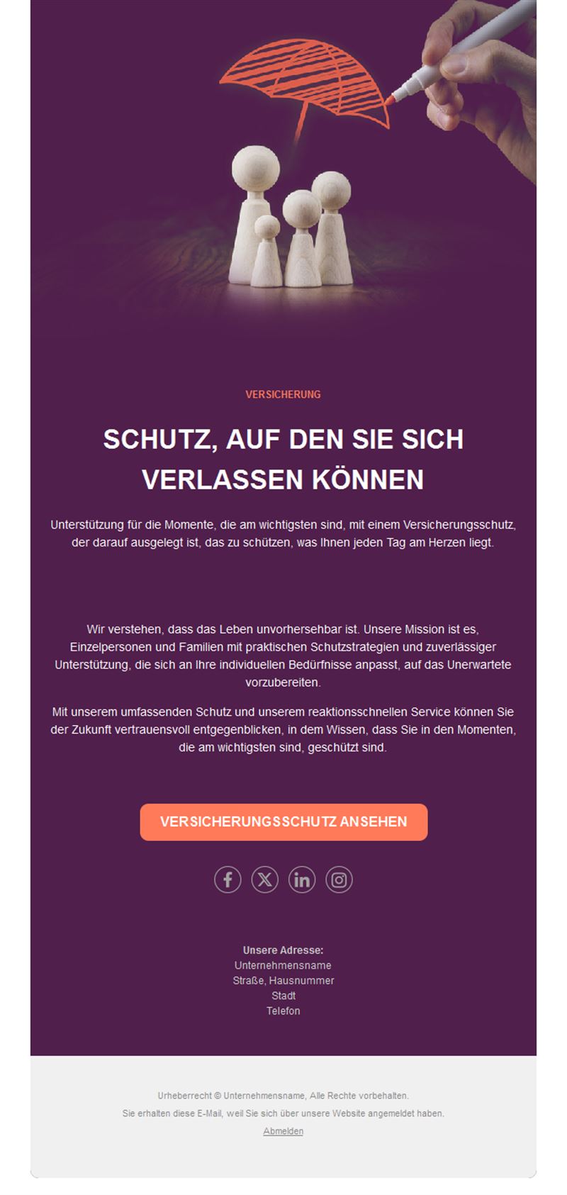 Professional Insurance Emails