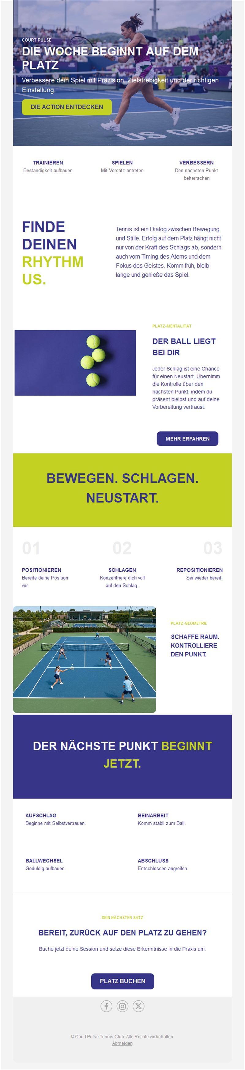 Exciting Tennis Match Templates
