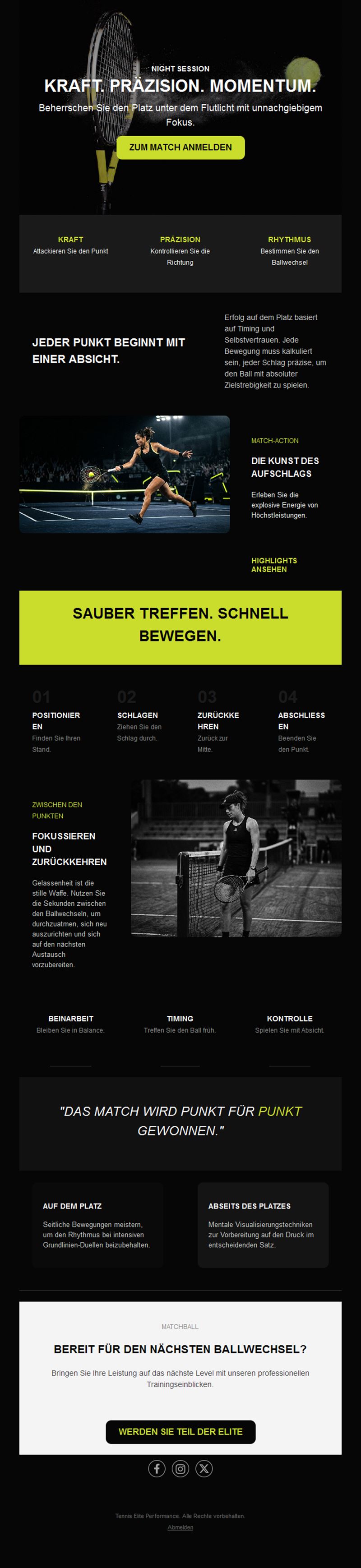 Exciting Tennis Match Templates
