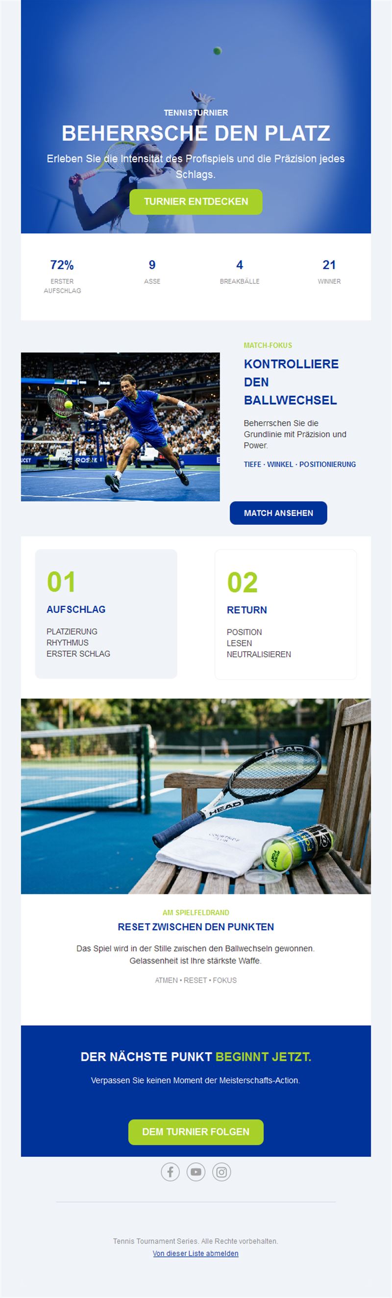 Exciting Tennis Match Templates