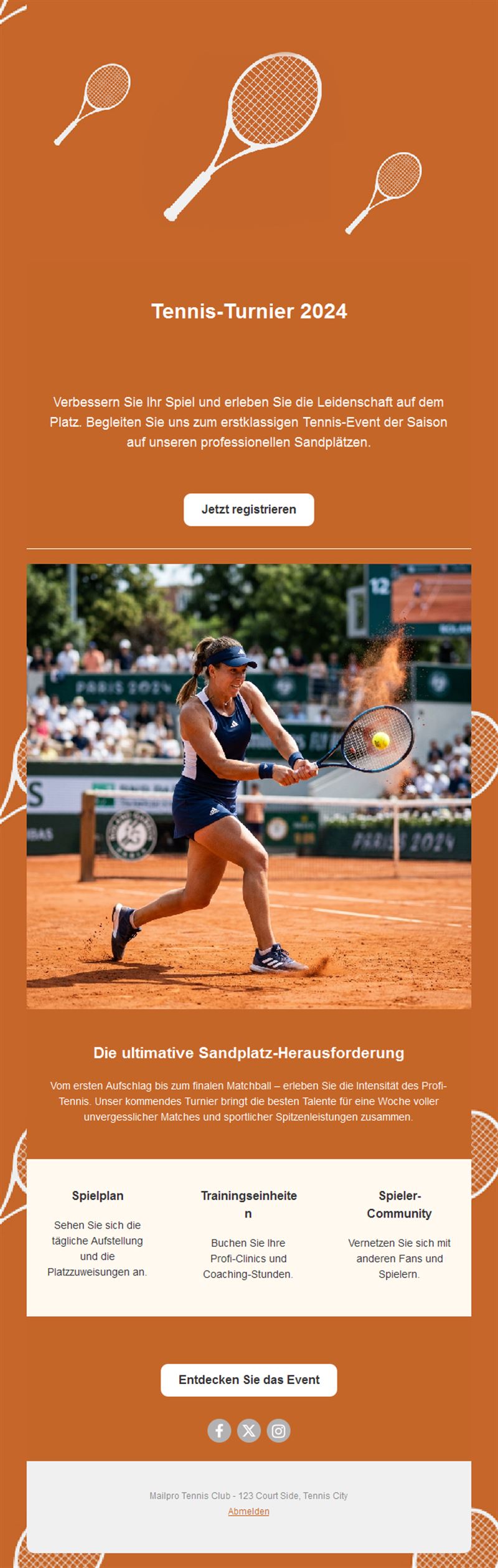 Exciting Tennis Match Templates