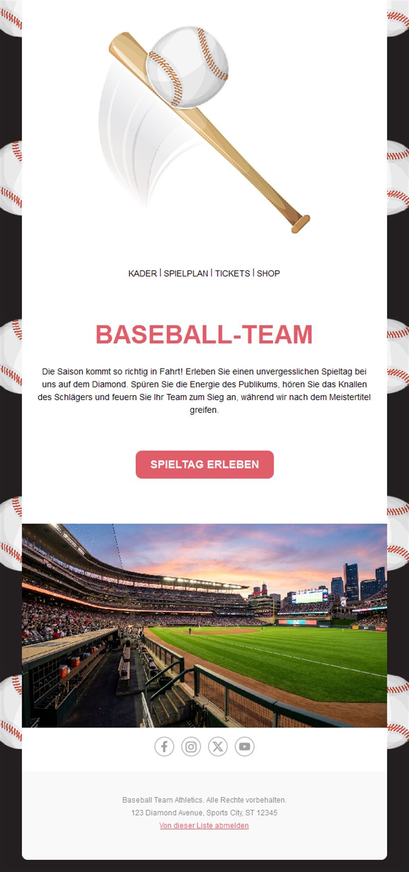 Vibrant Baseball Fan Templates