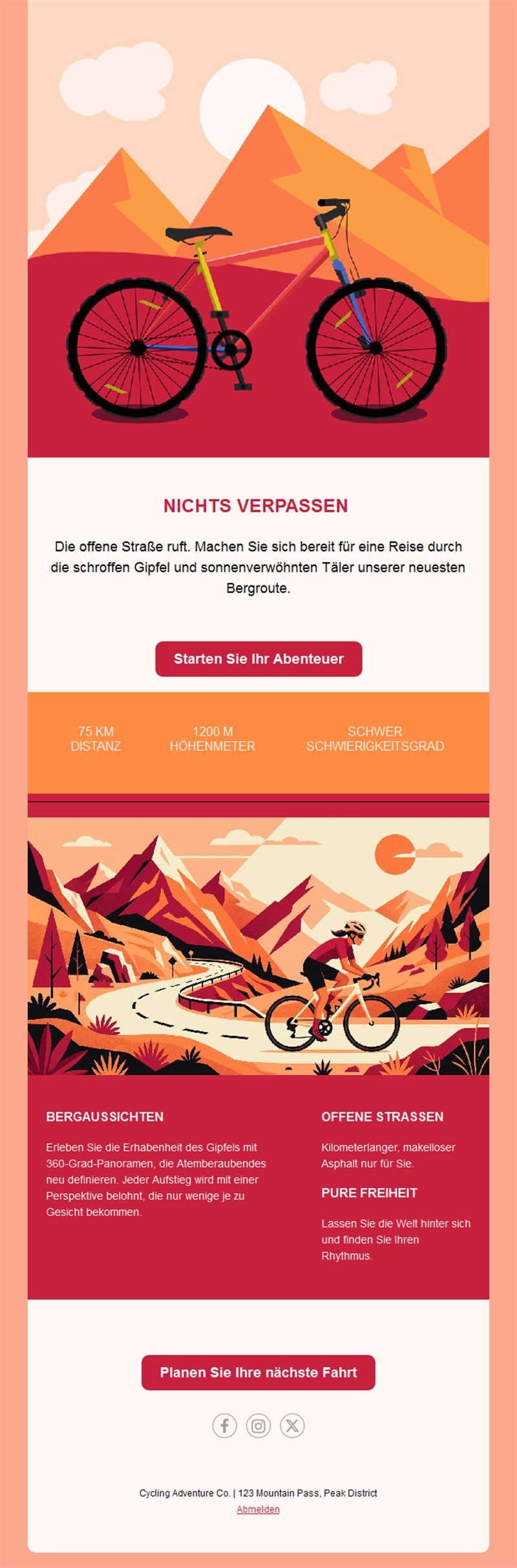 Adventurous Bike Trail Templates