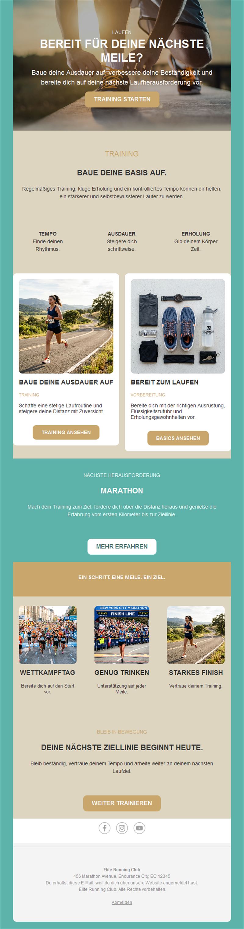 Energizing Running Event Templates