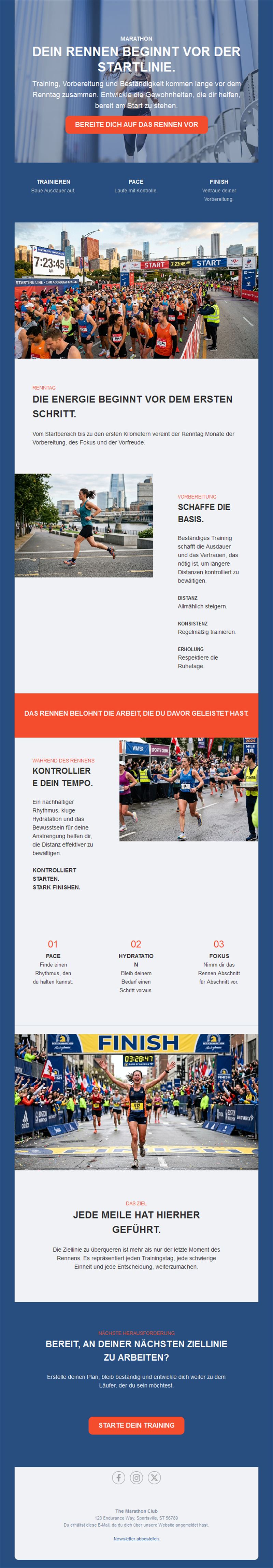 Energizing Running Event Templates