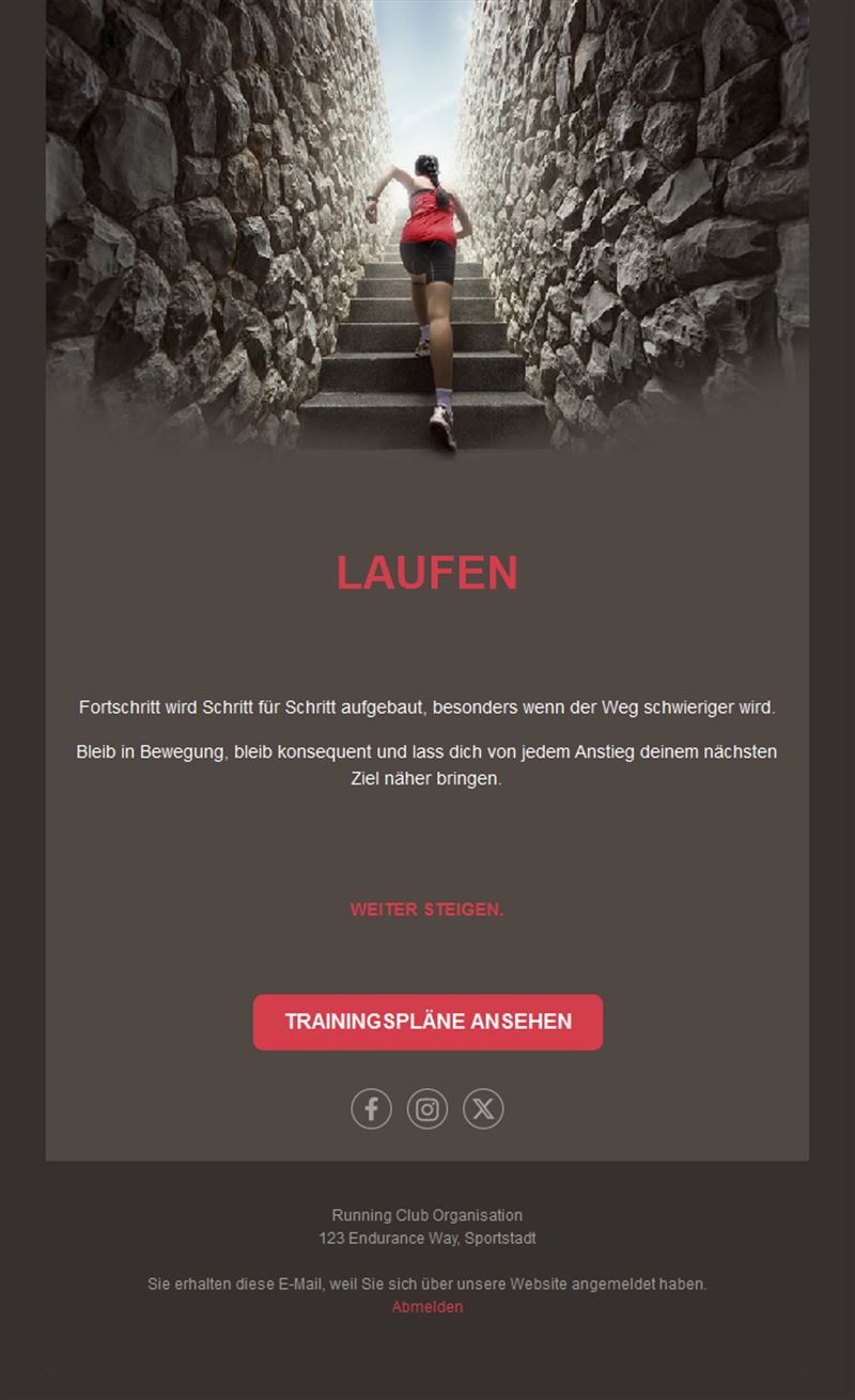 Energizing Running Event Templates