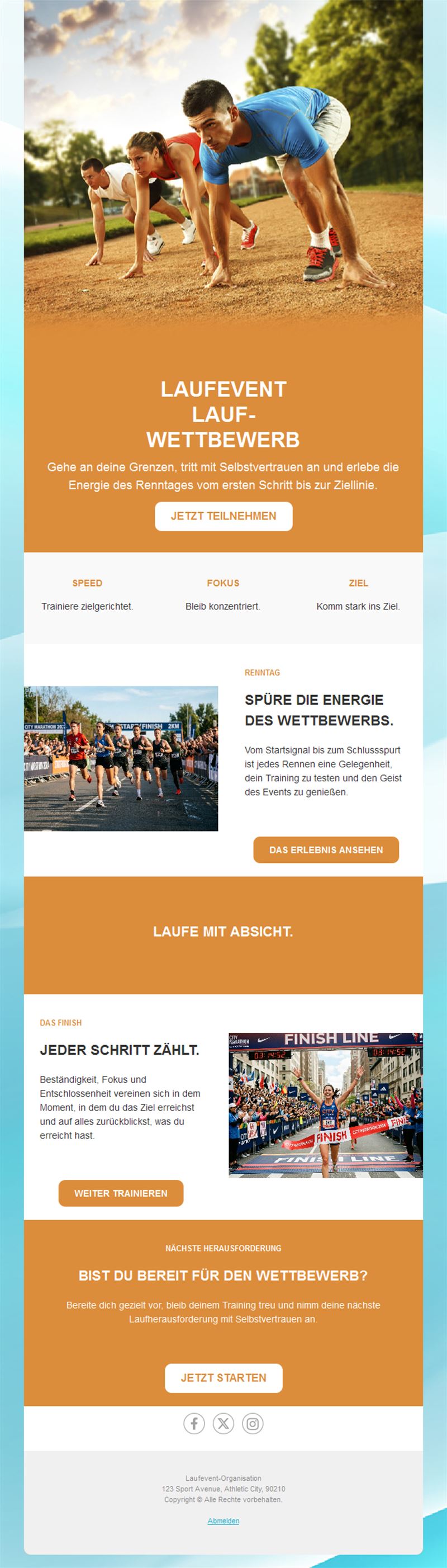 Energizing Running Event Templates