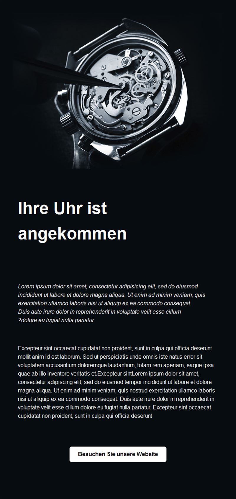 Luxury Watch Collection Templates
