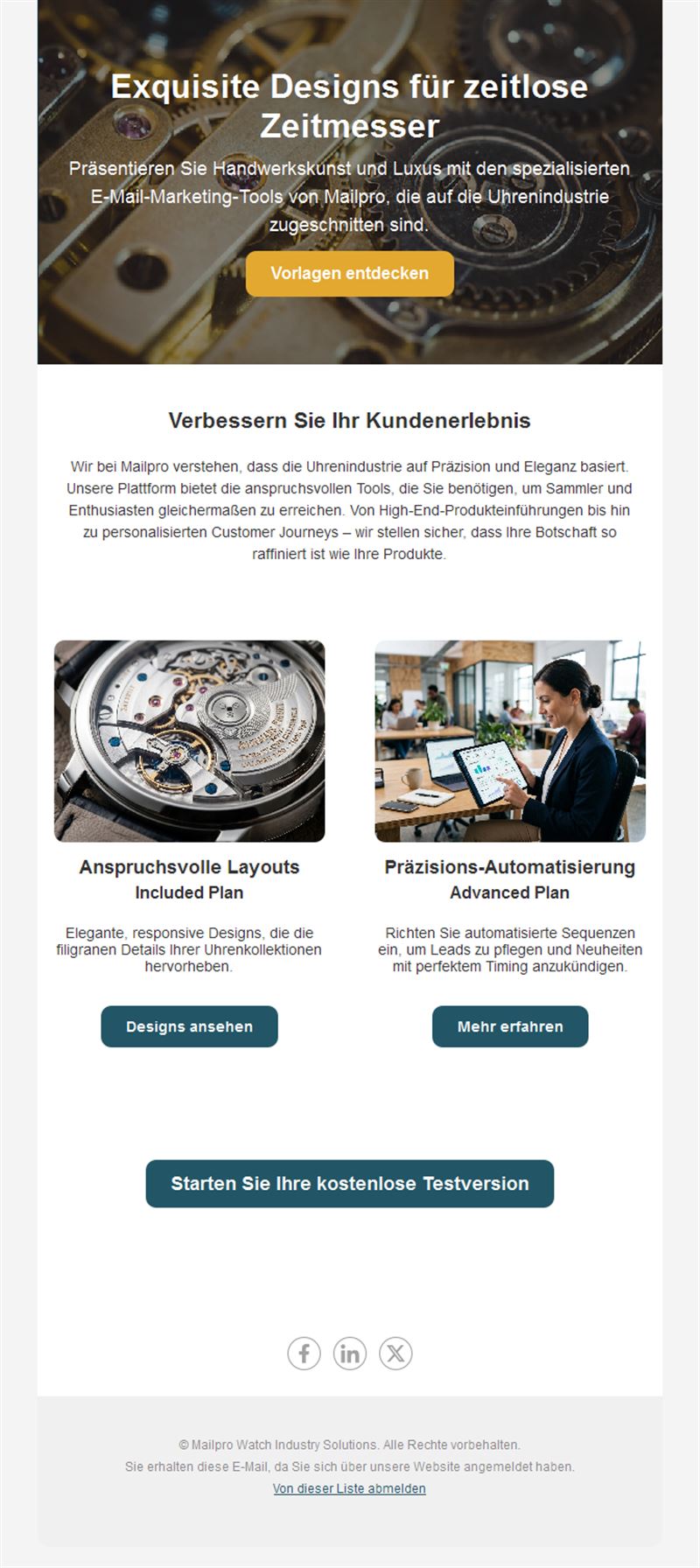 Luxury Watch Collection Templates