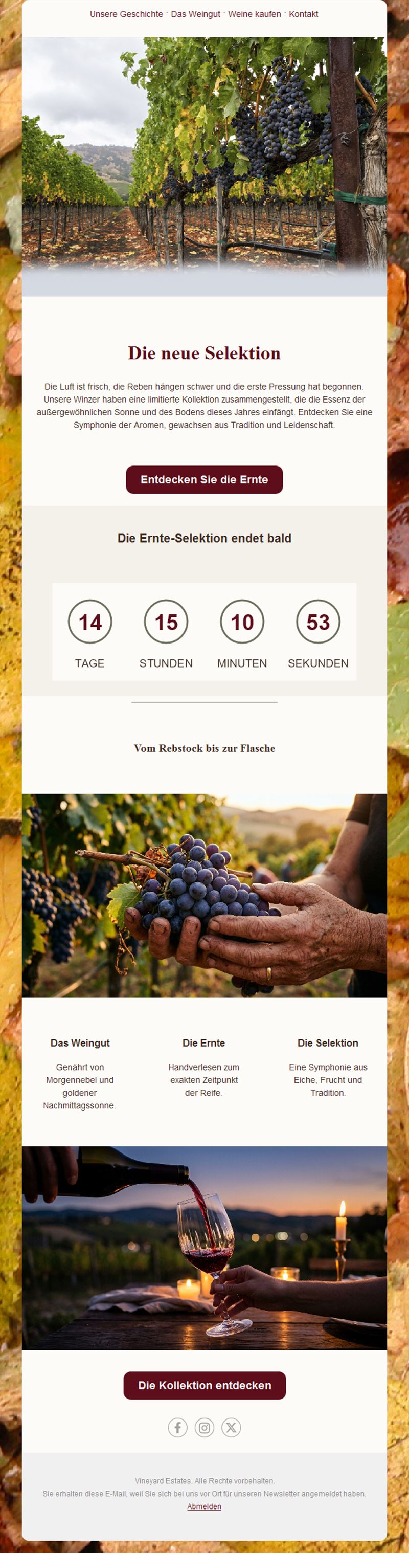 Vineyard Elegance Emails