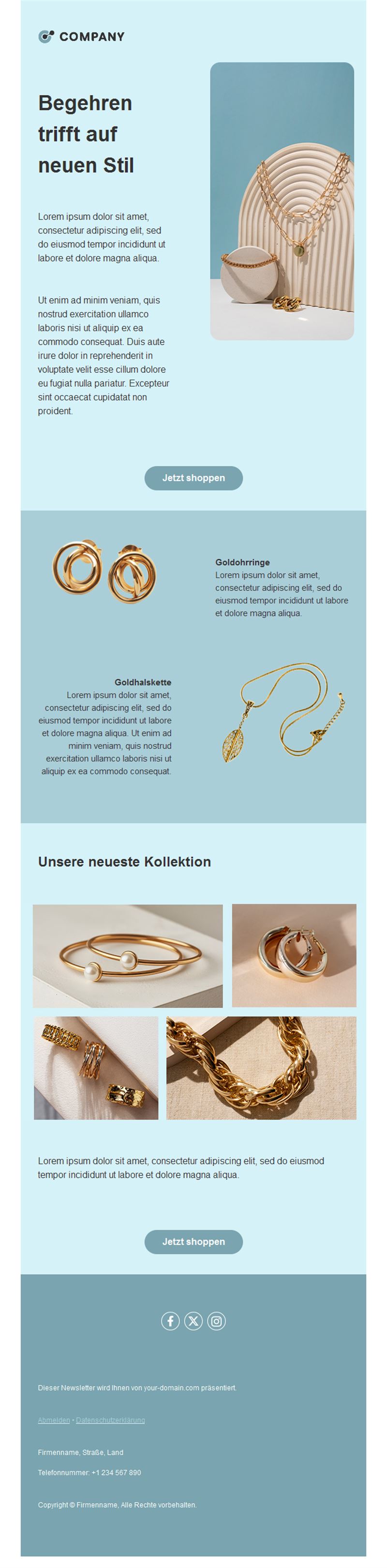 Jewelry Email Templates