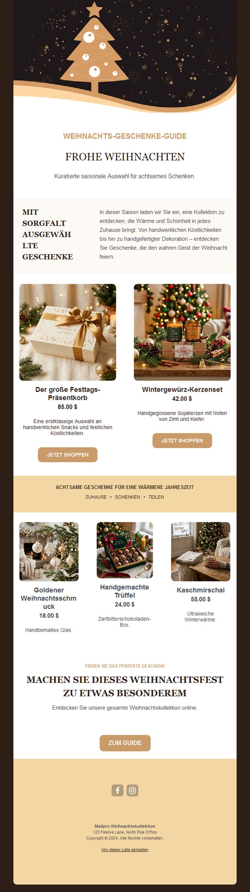 Online Christmas Email