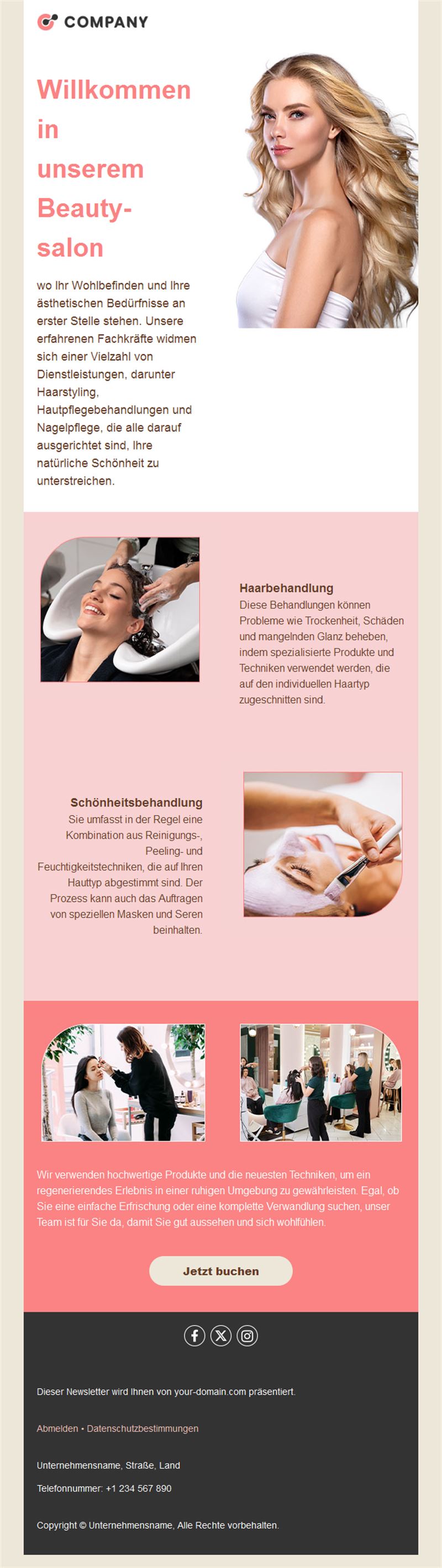 Beauty Salon & Spa Email Templates