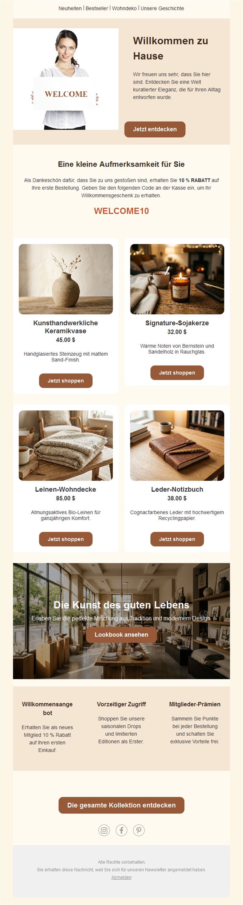 Hello & Welcome Email