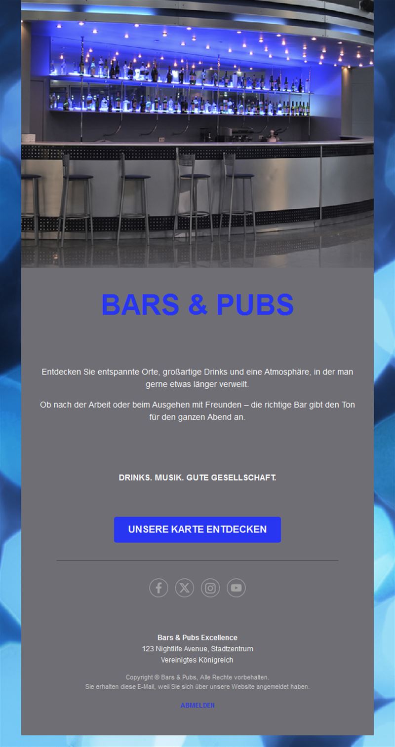 Night Out Email Templates