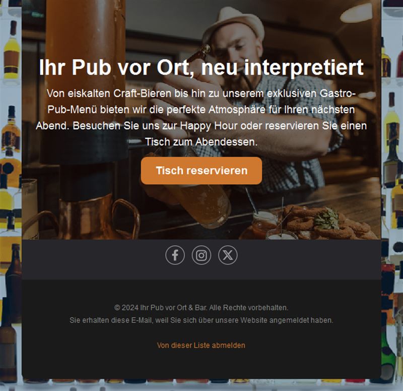 Nightlife Bar Email Layouts