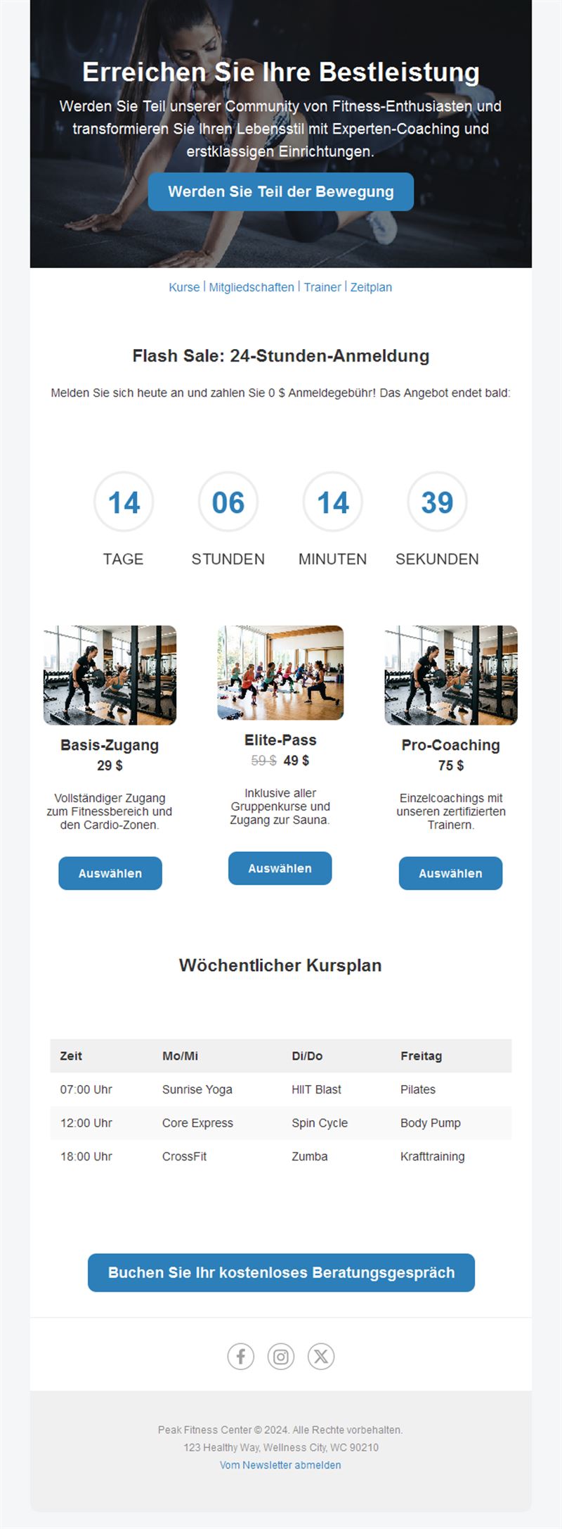 Active Lifestyle Emails