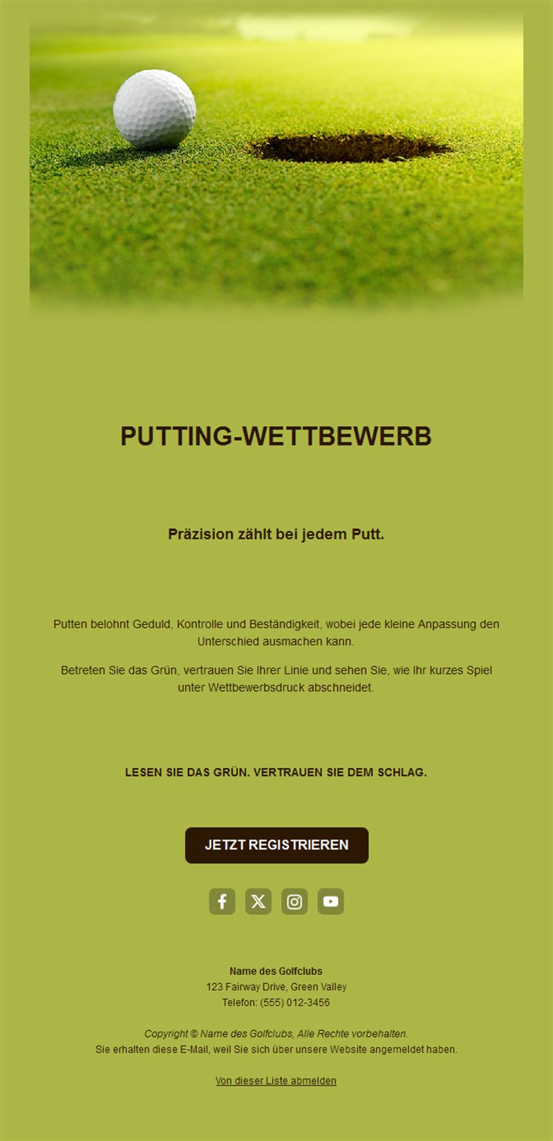 Golf Score Update Emails