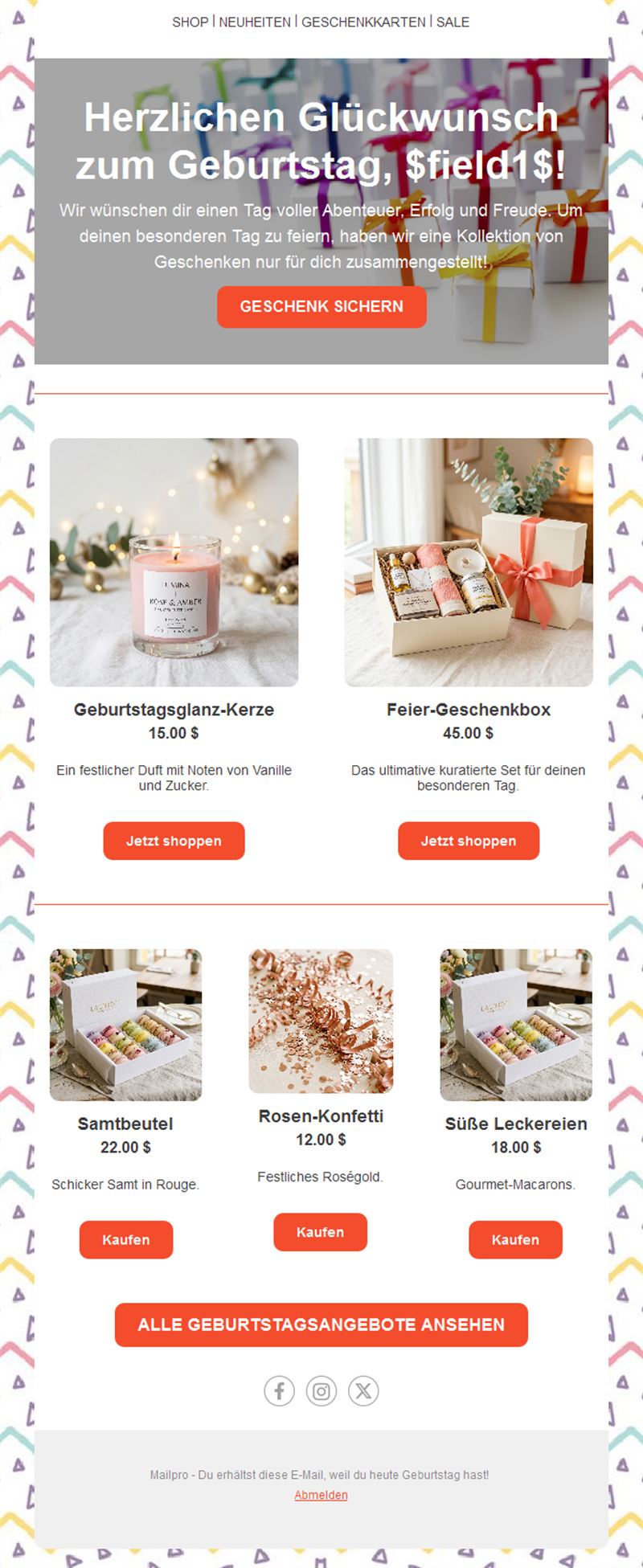 Subscriber Birthday Emails