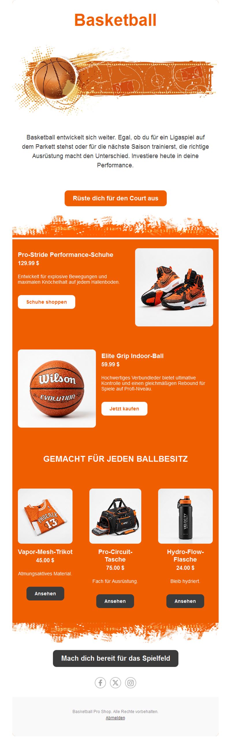 Hoops Newsletter Emails