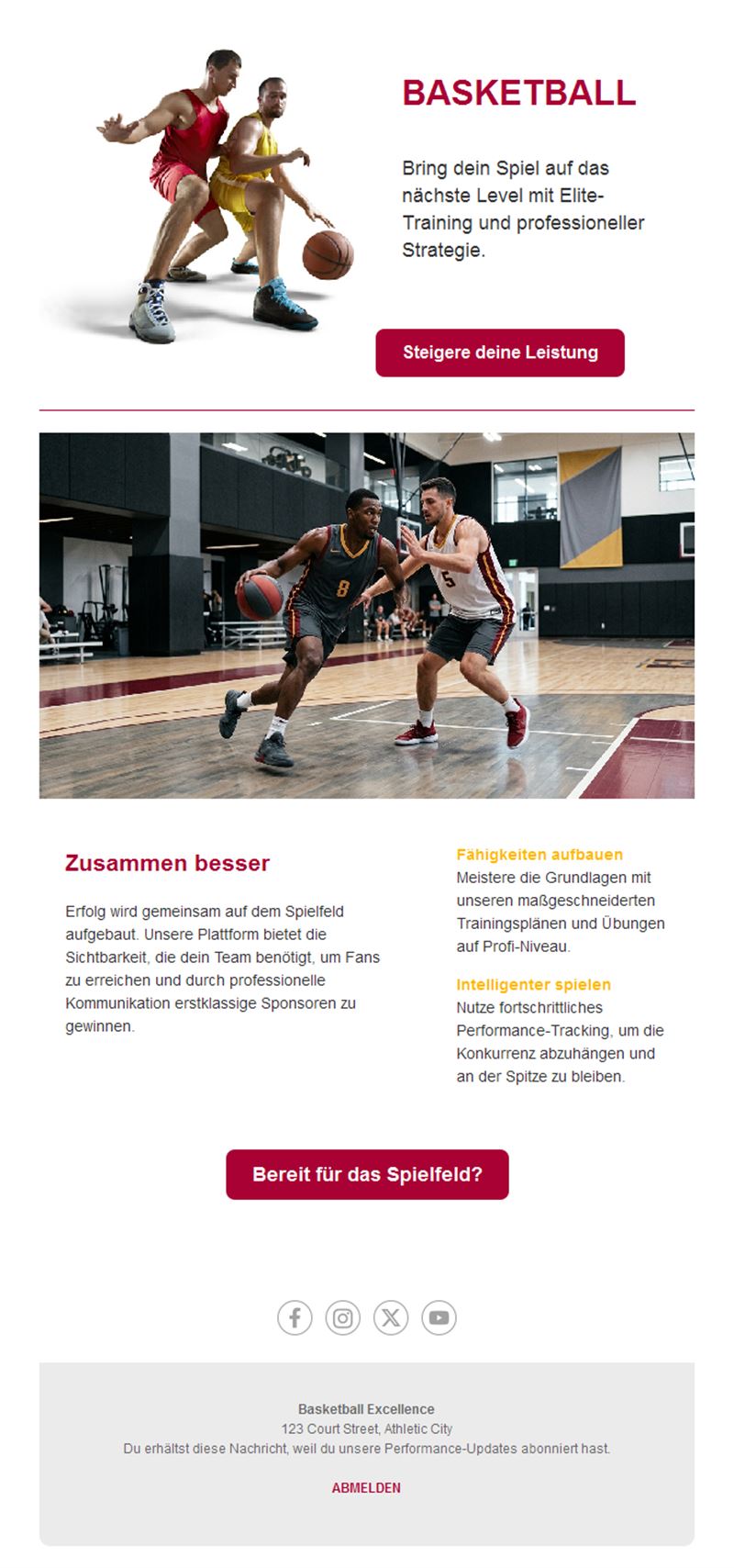 Fast Break Email Alerts