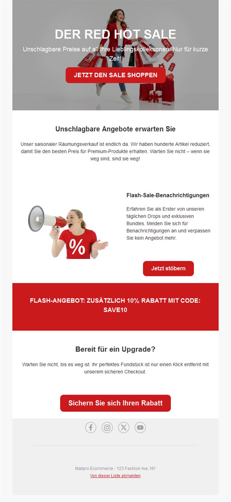 Special Sales Email Offers