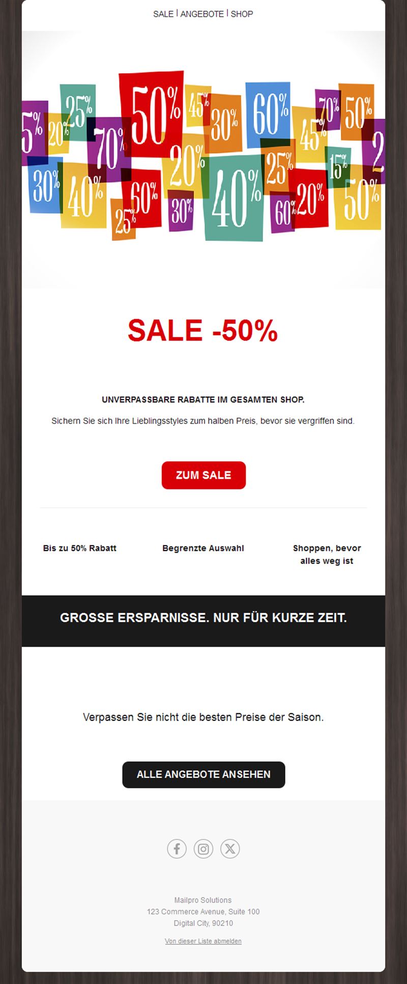 Discount Email Alerts