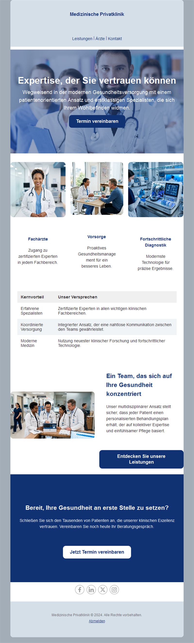 Medical Reminder Email Layouts