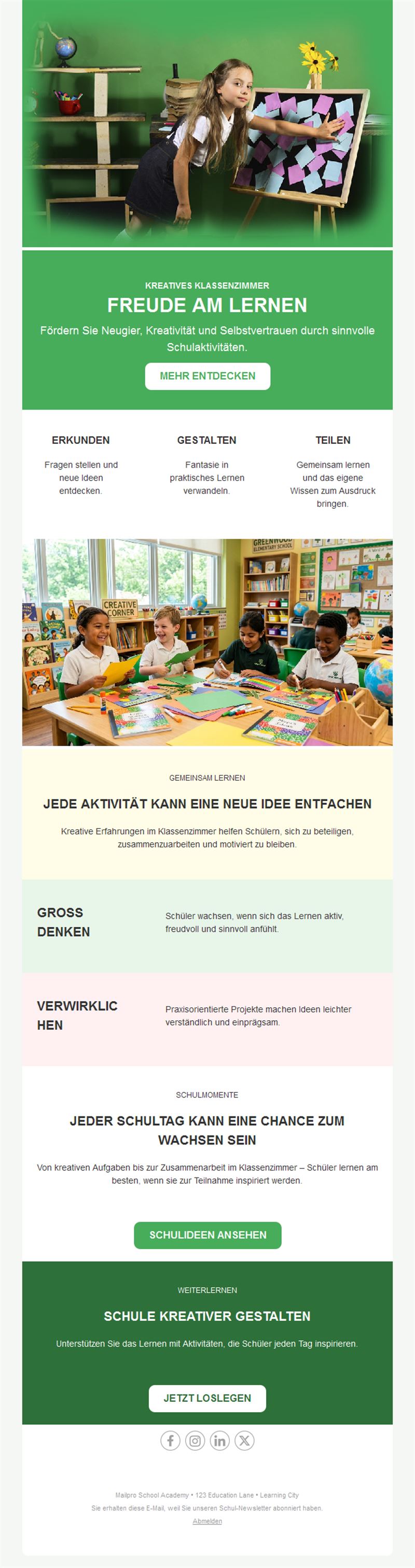 Educational Email Updates