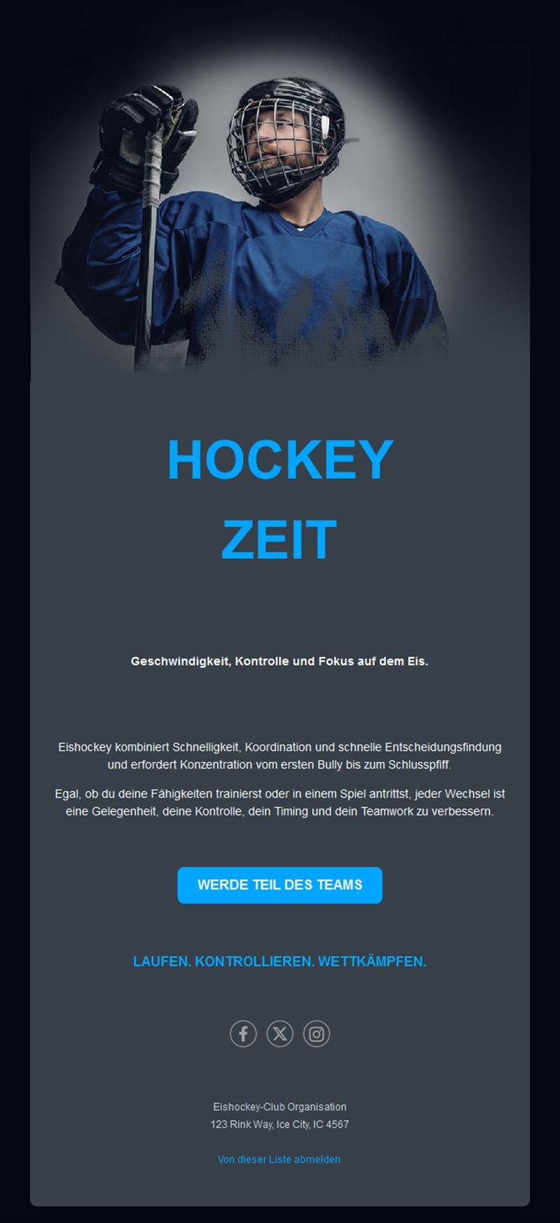 Hockey Game Email Alerts