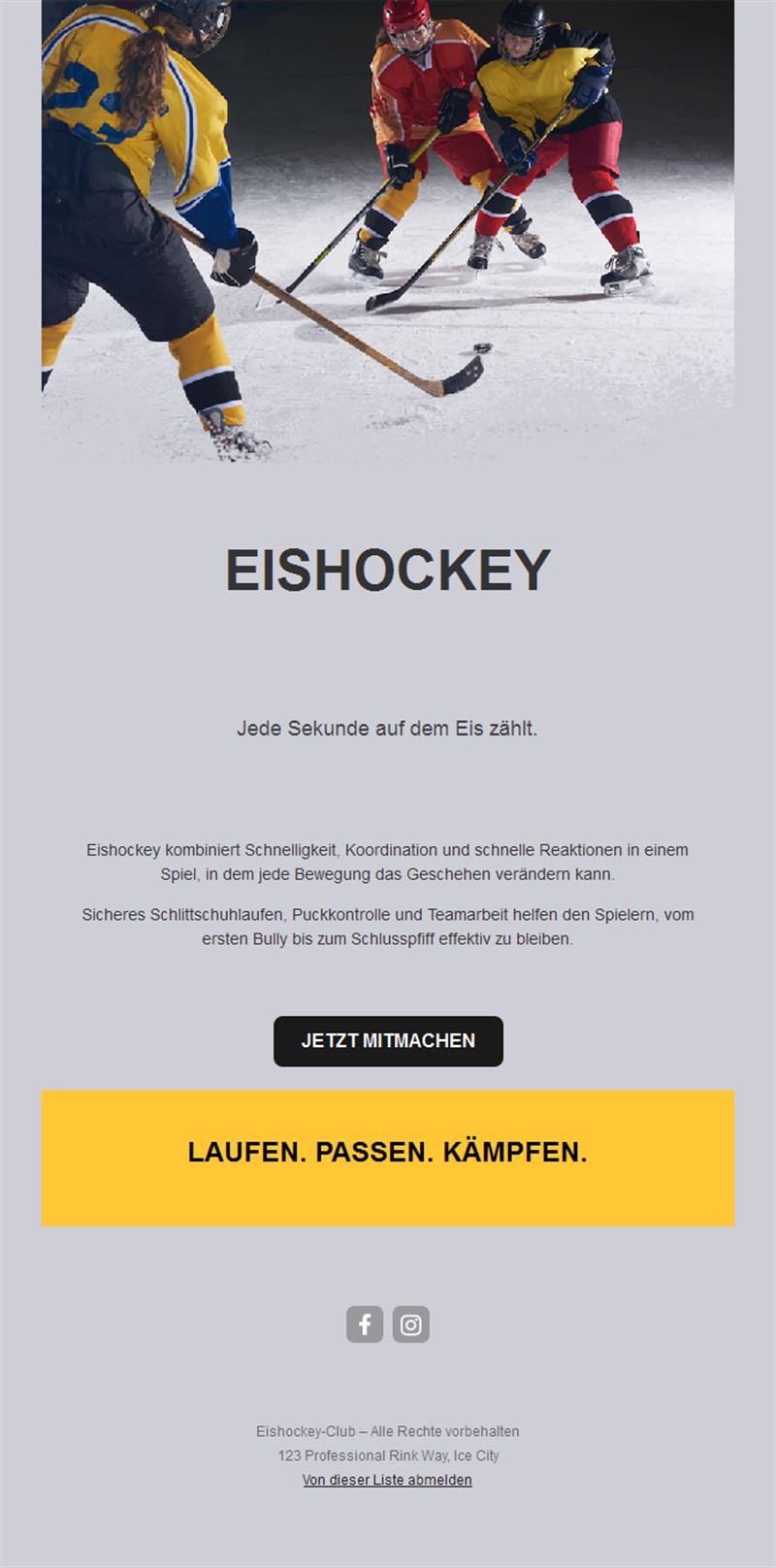 Hockey Highlight Emails